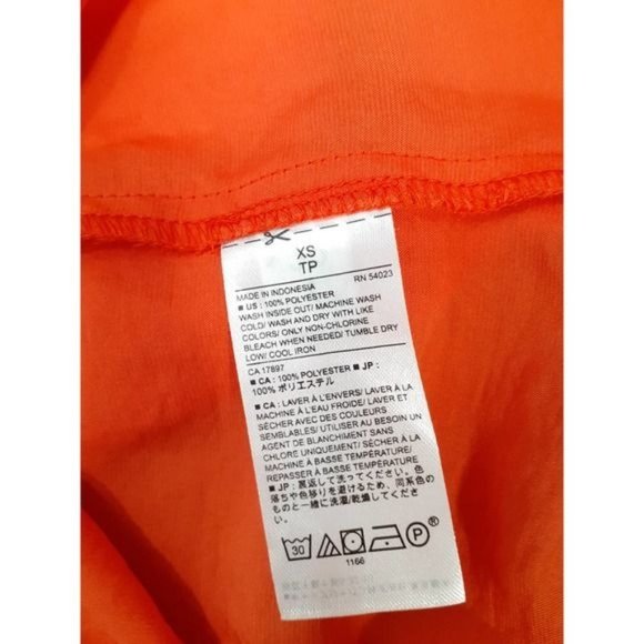 Banana Republic Blouse Ruffles Coral Orange Size XS - Picture 7 of 7